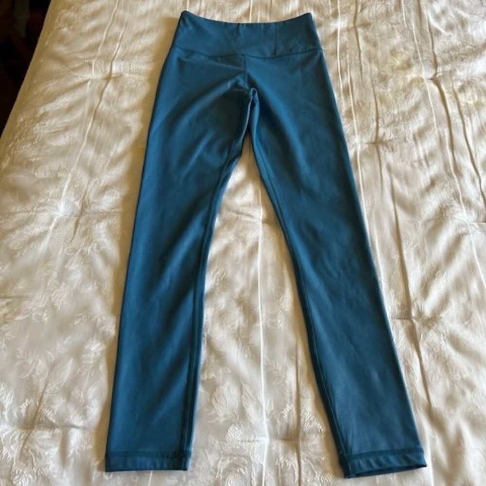 Zyia Active Cobalt Blue Metallic Leggings Size 2 EPC.